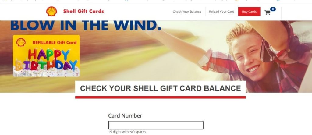 Shell gift card balance Check