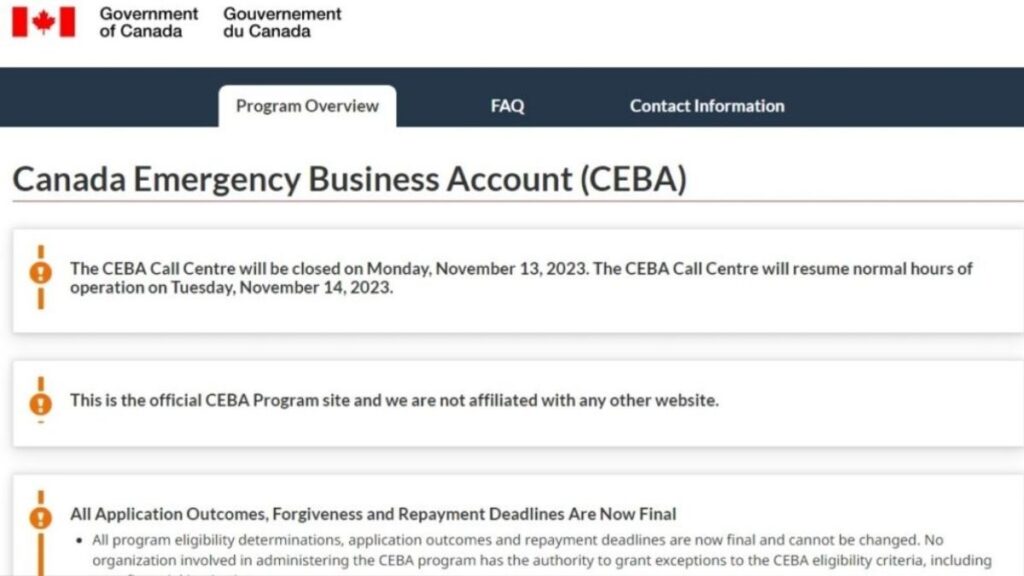 CEBA Loan Forgiveness 2024